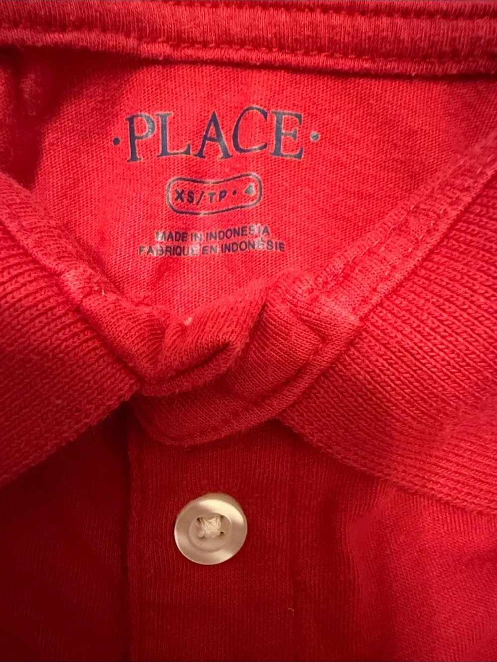 Place Red Long-Sleeve Polo Shirt for Kids